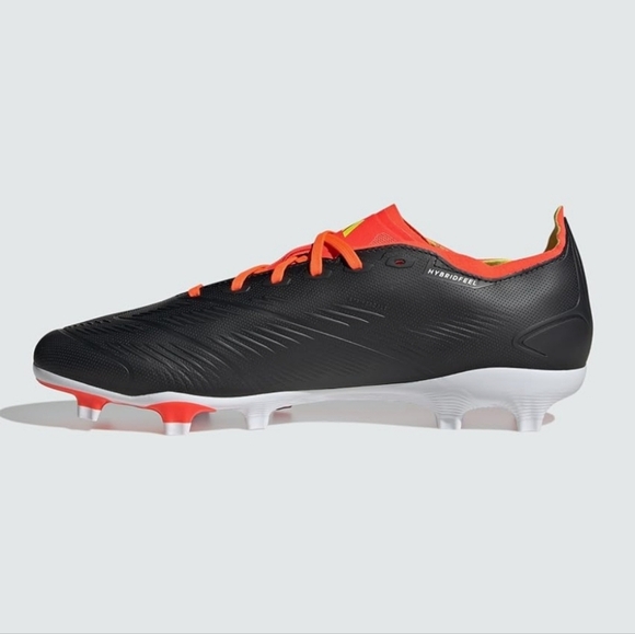 Adidas Predator 24 League Soccer Cleats - Black & Orange Size Men\'s 6, Women\'s 7